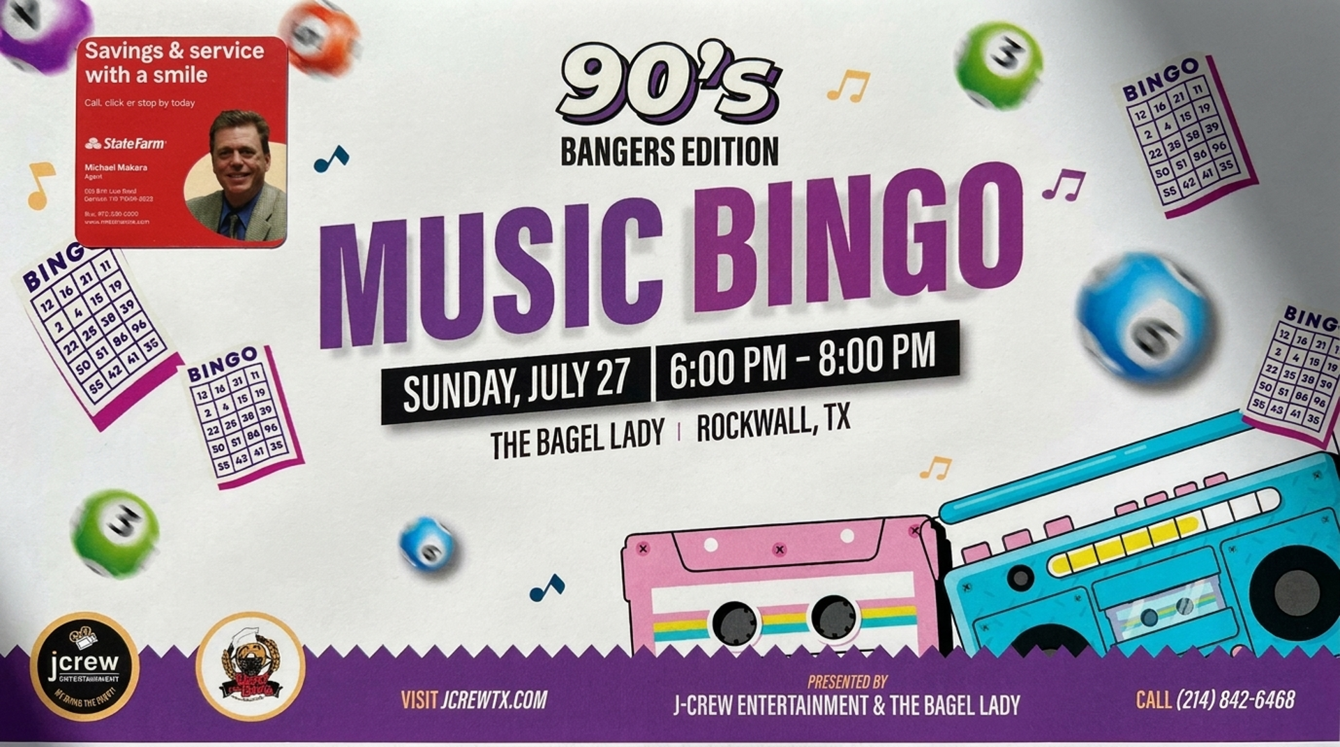 Music bingo and trivia