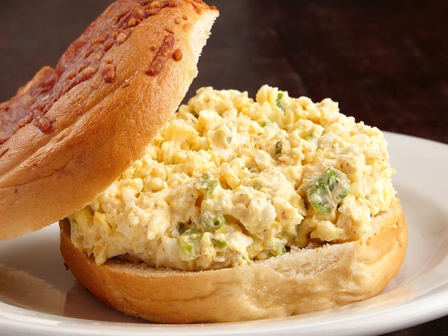 Bagel with Egg Salad.